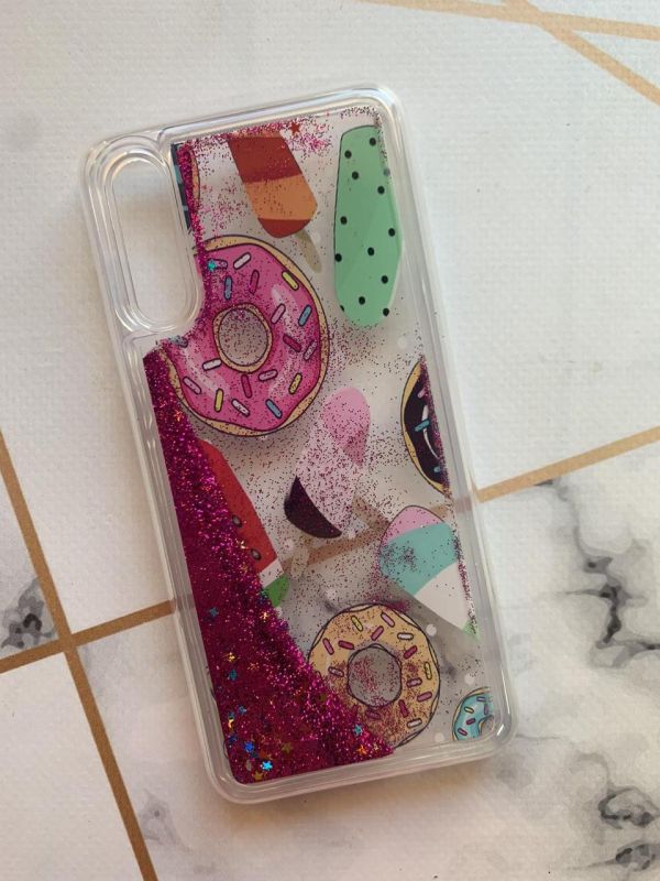 Силіконовий чохол з блискітками, що переливаються, для Samsung Galaxy А50 А505 A30s Солодощі