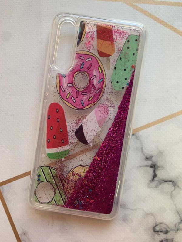 Силіконовий чохол з блискітками, що переливаються, для Samsung Galaxy А50 А505 A30s Солодощі