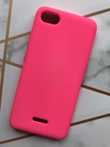 Силіконовий чохол Silicone Case (no logo) для Xiaomi Redmi 6A Малиновий