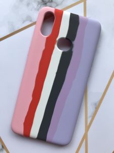 Силіконовий чохол Silicone Case (без лого) для Samsung Galaxy А10ѕ A107 Рожево-фіолетовий