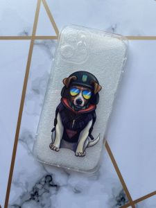 Прозорий чохол з закритими камерами для iPhone 12 mini з об'ємним друком "Патрон" принт 4