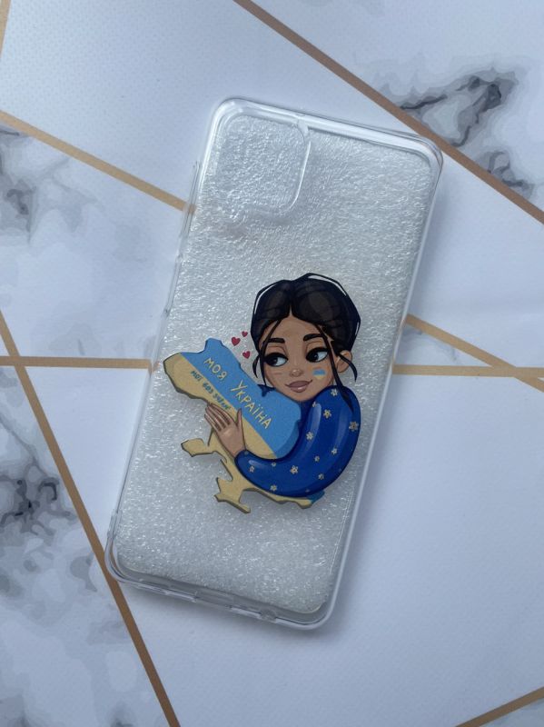 Чохол для Samsung A12 з об'ємним друком "Моя Україна" принт 2