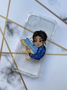 Прозорий чохол для Apple iPhone 13 з об'ємним друком "Моя Україна" принт 2