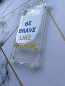 Чохол з потовщеними кутами для Xiaomi Redmi 7A  з об'ємним друком "Сміливість" принт 5