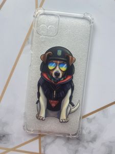 Чохол з потовщеними кутами для Samsung A12 з об'ємним друком "Патрон" принт 4