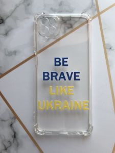 Чохол з потовщеними кутами для Samsung A12 з об'ємним друком "Сміливість" принт 5