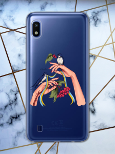 Чохол для Samsung Galaxy А10 (2019) А105 з патріотичним дизайном "Ластівки" принт 15