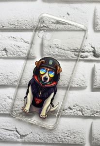 Прозорий чохол на Samsung Galaxy А21s патріотичний дизайн Патрон принт 4