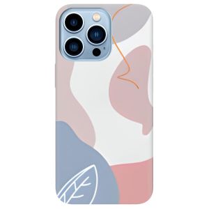 Чохол на Apple iPhone 13 Pro Max рельєфний дизайн Кольоровий фон принт 61