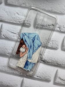 Прозорий чохол на Xiaomi Redmi 9 / Redmi 9 Prime рельєфний дизайн Поцілунок принт 33