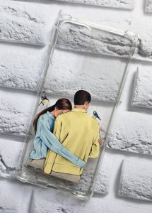 Чохол з потовщеними кутами на Samsung Galaxy A52 патріотичний дизайн Українська пара принт 14