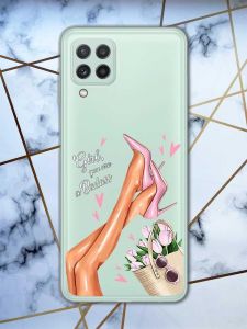Прозорий чохол на Samsung Galaxy A22 4G / M22 / M32  Ніжки принт 62
