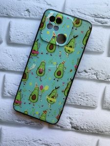 Силіконовий чохол з блискітками для Xiaomi Redmi 10C Авокадо