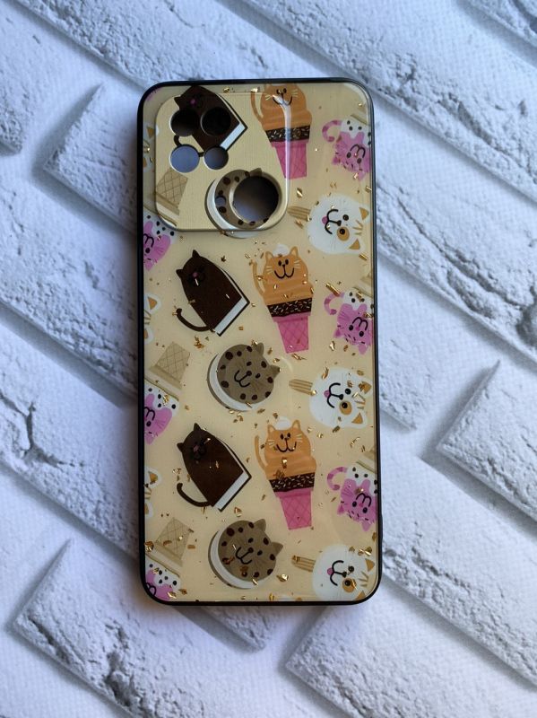 Силіконовий чохол з блискітками для Xiaomi Redmi 10C Морозиво