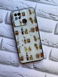 Силіконовий чохол з блискітками для Xiaomi Redmi 10C Кока-кола