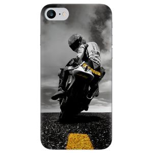 Чохол на iPhone 7 / 8 рельєфний дизайн Мото принт 69