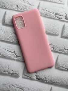 Силіконовий матовий чохол для Samsung Galaxy А31 Рожевий