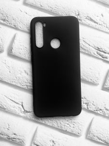 Силіконовий матовий чохол для Xiaomi Redmi Note 8 Чорний