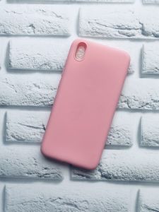 Силіконовий матовий чохол для Xiaomi Redmi 7A Рожевий