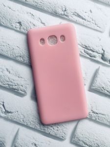 Силіконовий матовий чохол для Samsung Galaxy J5(2016) J510 Рожевий