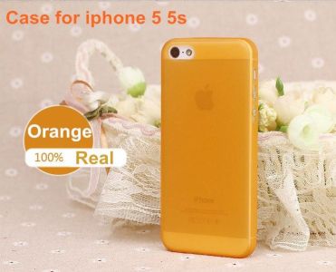 Матовий чохол для iPhone 5 / 5s Закритий верх Оранжевий