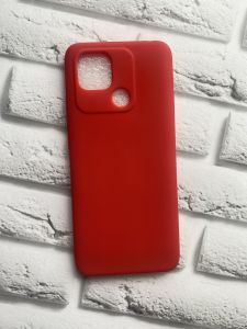 Силіконовий матовий чохол для Xiaomi Redmi 10C Червоний
