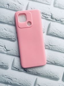 Силіконовий матовий чохол для Xiaomi Redmi 10C Рожевий