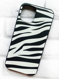 Чохол на Apple iPhone 12 / 12 Pro (6.1) рельєфний дизайн Зебра принт 91