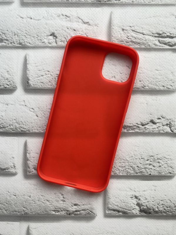 Силиконовий матовий чехол для Apple iPhone 13 Червоний