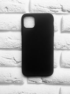 Силіконовий матовий чохол для iPhone 11 (6,1) Чорний
