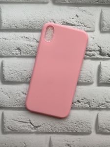 Силіконовий матовий чохол для Apple iPhone XR Рожевий