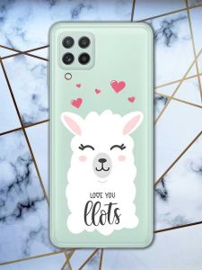 Прозорий чохол на Samsung Galaxy A22 4G / M22 / M32 Лама принт 94