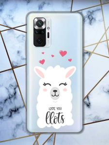 Прозорий чохол для Xiaomi Redmi Note 10 Pro/10 Pro Max :: Лама | принт 94