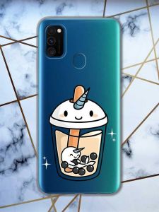Прозорий чохол на Samsung Galaxy M30s/М21  дизайн Коктейль Єдиноріг принт 96
