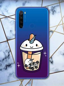 Прозорий чохол на Xiaomi Redmi Note 8T  дизайн Коктейль Єдиноріг принт 96