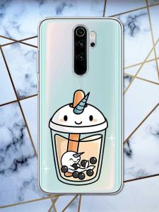 Прозорий чохол на Xiaomi Redmi Note 8 Pro  дизайн Коктейль Єдиноріг принт 96