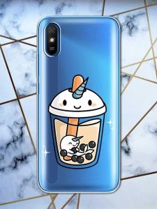 Прозорий чохол на Xiaomi Redmi 9A  дизайн Коктейль Єдиноріг принт 96