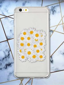 Прозорий чохол на iPhone 6+/6 Plus Букет ромашок принт 40