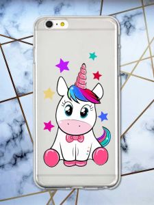 Прозорий чохол на iPhone 6+/6 Plus Єдиноріг принт 102