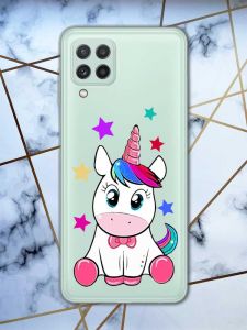 Прозорий чохол на Samsung Galaxy A22 4G / M22 / M32 Єдиноріг принт 102