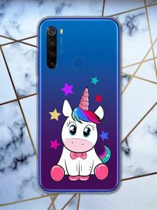 Прозорий чохол на Xiaomi Redmi Note 8T  дизайн Єдиноріг принт 102
