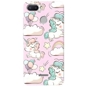 Матовий чохол на Xiaomi Redmi 6  дизайн Єдинороги принт 106