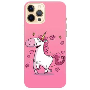 Матовий чохол на iPhone 12 Pro Max дизайн Єдиноріг принт 105
