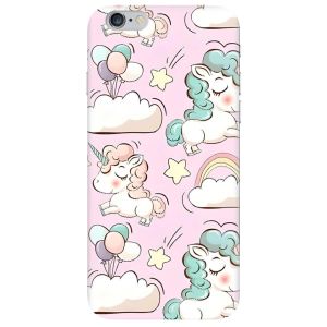 Матовий чохол на iPhone 6+/6 Plus Єдинороги принт 106