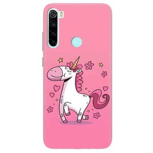 Матовий чохол на Xiaomi Redmi Note 8  дизайн Єдиноріг принт 105