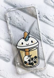 Чохол з потовщеними кутиками на Samsung A13 4G дизайн Коктейль Єдиноріг принт 96