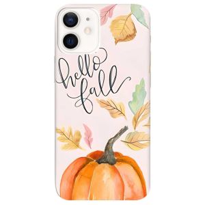 Чохол на iPhone 12 mini дизайн Привіт, осінь принт 111