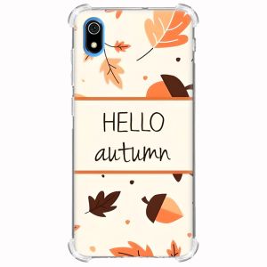 Чохол з потовщеними кутами для Xiaomi Redmi 7A дизайн Привіт, осінь принт 109