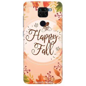 Чохол на Xiaomi Redmi Note 9 дизайн Щасливої осені принт 110