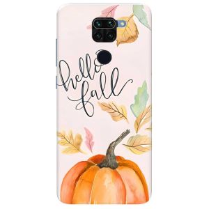 Чохол на Xiaomi Redmi Note 9 дизайн Привіт, осінь принт 111